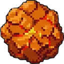 Orange amber cluster tile
